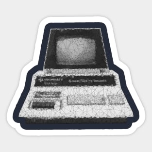 Low Poly Commodore Computer Sticker